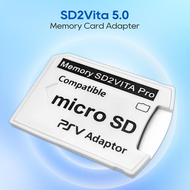 UCEC محول SD2Vita، محول بطاقة ذاكرة PS Vita، محول بطاقة SD PSVita Micro SD، SD2Vita 5.0 متوافق مع PSV 1000/2000 مناسب لـ PSTV FW 3.6 HENkaku Enso System، 1 عبوة - Image 4